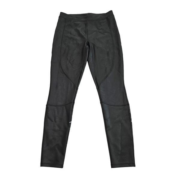 Express Pants - Express Black Faux Leather Moto Leggings Womens Sz M Edgy Chic Skinny Pants